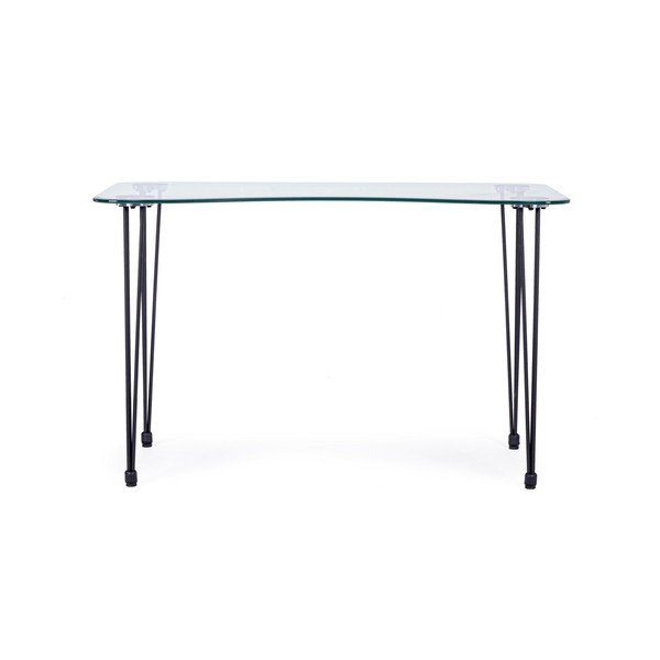 Pracovní stůl se skleněnou deskou 60x120 cm Rondo – Bizzotto-image-3