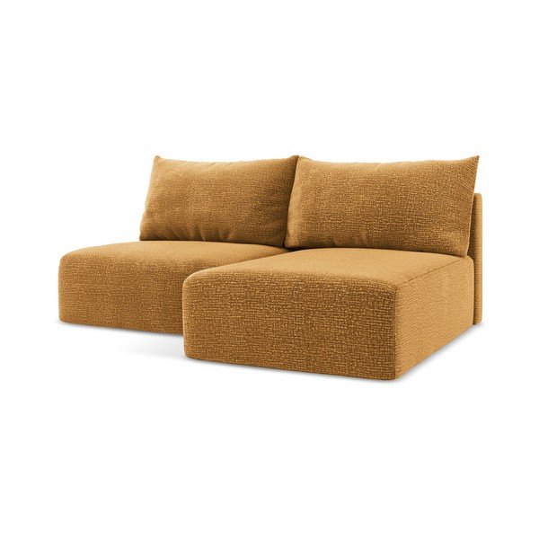 Oranžová rozkládací/s úložným prostorem rohová pohovka (pravý roh) Kalena – Makamii-image-2