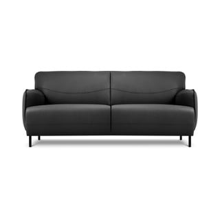 Tmavě šedá kožená pohovka Windsor & Co Sofas Neso, 175 x 90 cm