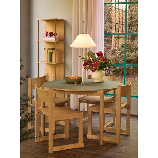 Bílé stmívatelné závěsné svítidlo ø 40 cm Muse – Hübsch-image-3
