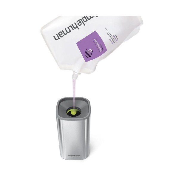 Dávkovač mýdla z nerezové oceli ve stříbrné barvě 295 ml - simplehuman-image-2