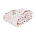 Růžový prošívaný přehoz přes postel Catherine Lansfield Canterbury Rose, 220 x 230 cm