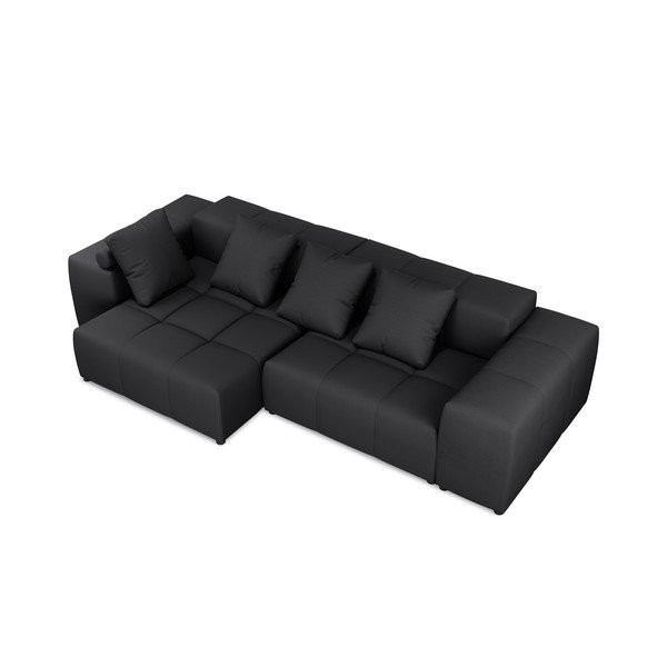 Černá rohová pohovka (variabilní) Rome - Cosmopolitan Design-image-4