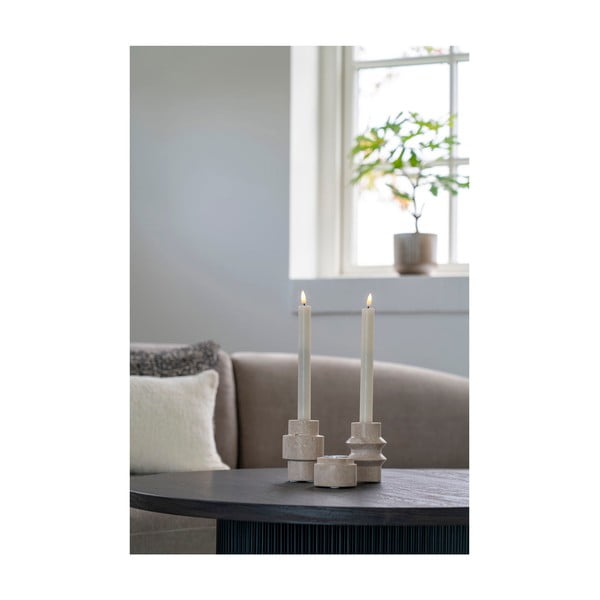Kamenné svícny na čajovou svíčku v sadě 2 ks – House Nordic-image-2