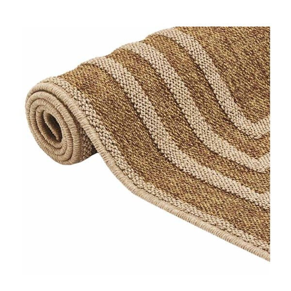 Hnědý venkovní koberec Floorita Border, 160 x 230 cm-image-2