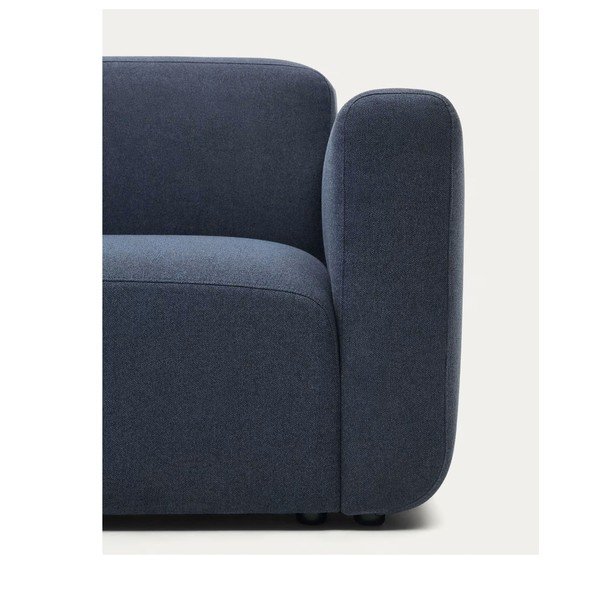 Tmavě modrá područka k modulární pohovce Neom – Kave Home-image-1