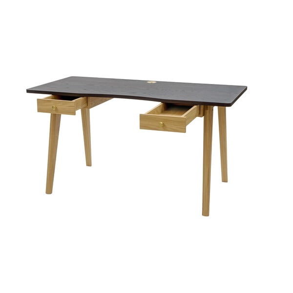 Pracovní stůl v dekoru dubu 70x140 cm Nice – Woodman-image-3