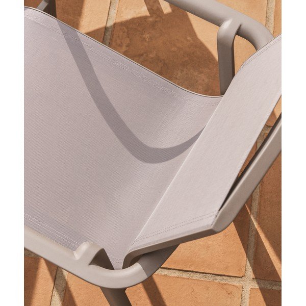 Béžová/taupe zahradní židle Canea – Kave Home-image-3