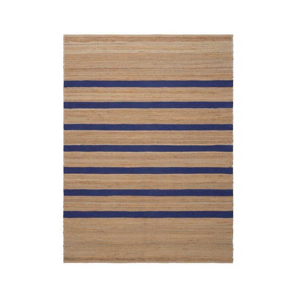 Modrý/v přírodní barvě ručně tkaný koberec s příměsí juty 160x230 cm Otti – Jotex