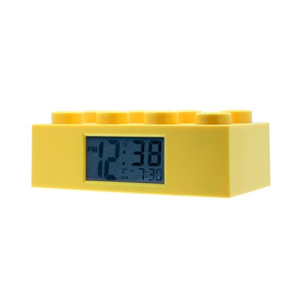 Žluté hodiny s budíkem LEGO® Brick-image-1