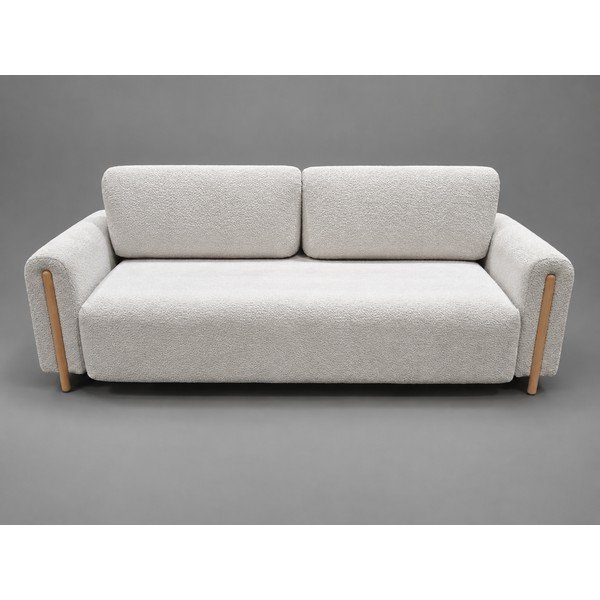Béžová rozkládací/s úložným prostorem pohovka z textilie bouclé 244 cm Arcadova - II. jakost – ELTAP-image-1