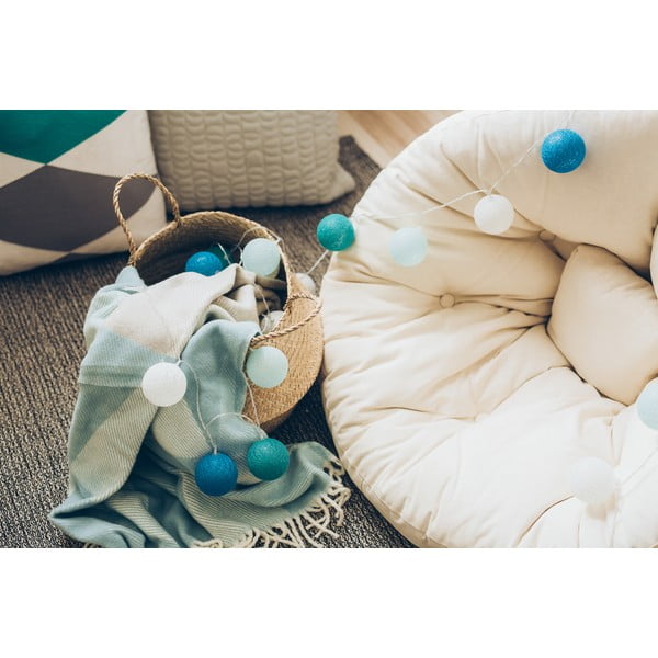 Béžovo-růžový světelný řetěz s LED žárovkami LUKKA, 30 světýlek-image-4