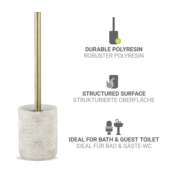 Bílá WC štětka z polyresinu Montalfano – Wenko-image-3