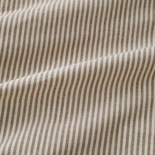 Taupe povlečení na jednolůžko 135x200 cm Cotton Rich Narrow Woven Stripe – Pineapple Elephant-image-3