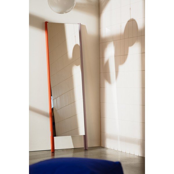 Stojací zrcadlo s dřevěným rámem 49x166 cm Lun – noo.ma-image-3