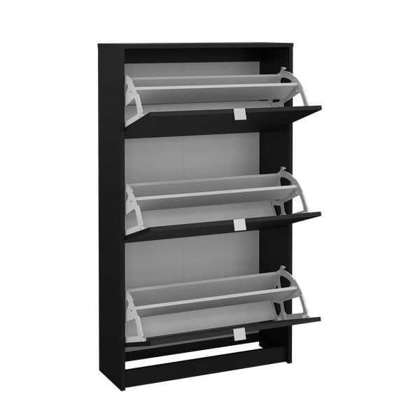 Černý výklopný botník Shoes – Tvilum-image-4