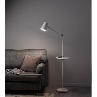 Bílá volně stojící lampa s odkládacím prostorem Markslöjd Linear