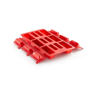 Červená silikonová forma na mini rolády Lékué Round