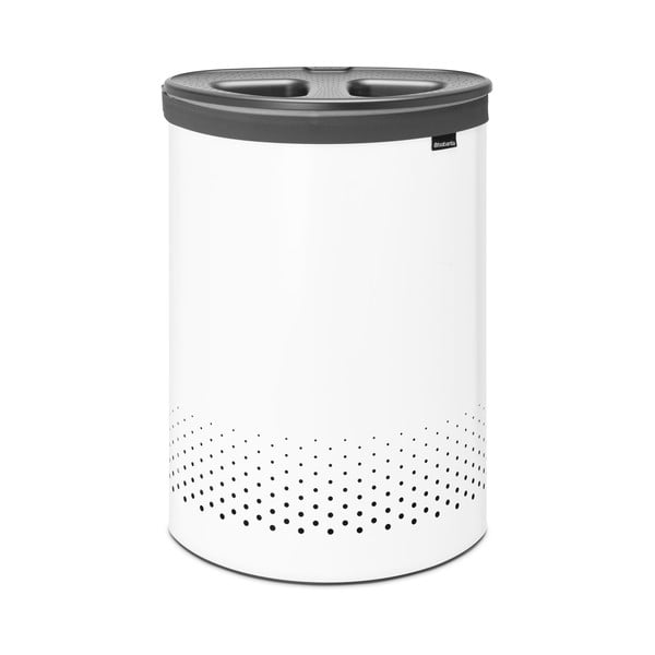 Bílý kovový koš na prádlo 55 l Selector – Brabantia-image-4