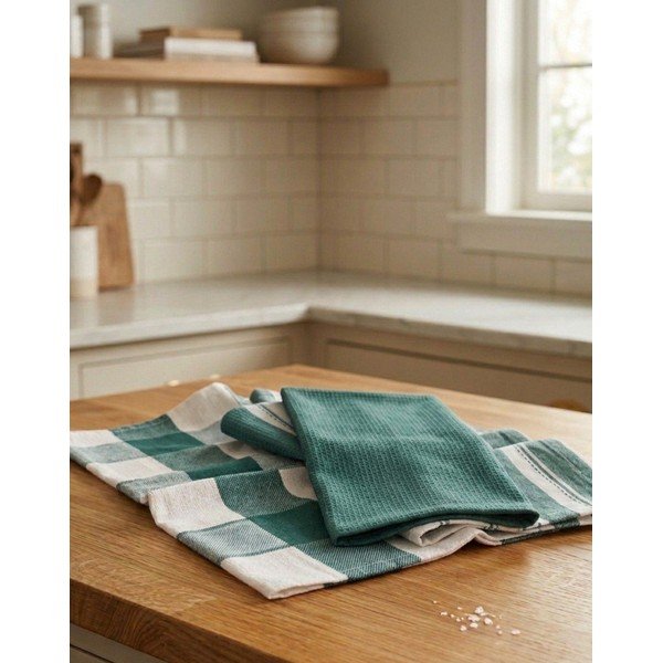 Bavlněné utěrky v sadě 3 ks 45x70 cm Vafle – JAHU collections-image-1