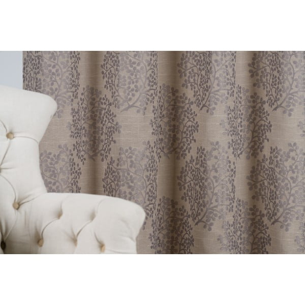 Šedo-hnědý závěs 140x245 cm Kansai – Mendola Fabrics-image-3