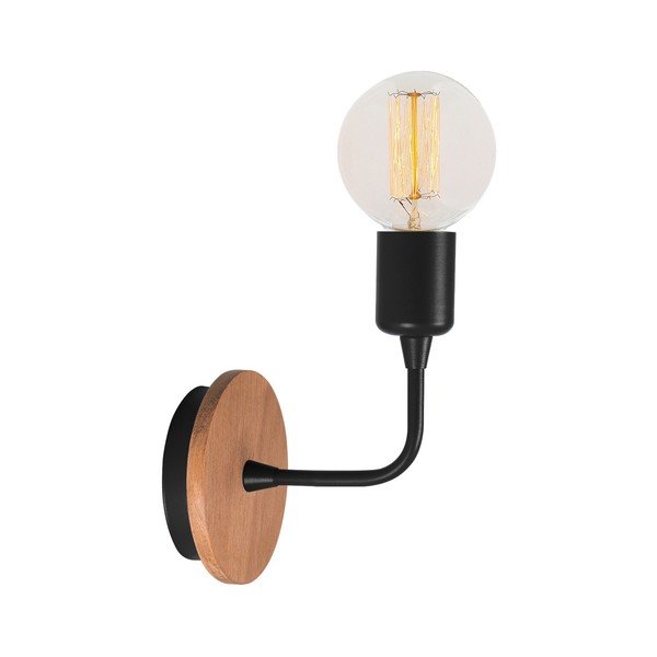 Černé nástěnné svítidlo Homemania Decor Simple Drop-image-2