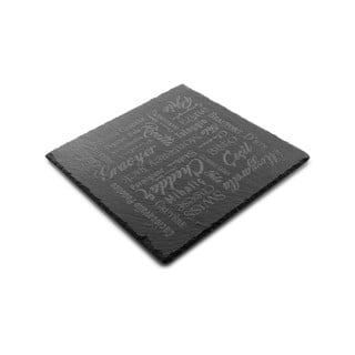 Břidlicový servírovací tác Bambum Lush, 25 x 25 cm