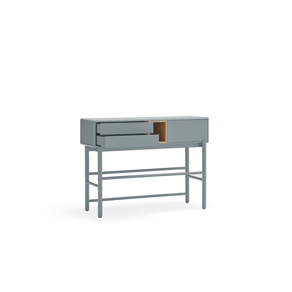 Modro-šedý konzolový stolek 35x120 cm Corvo – Teulat-image-3