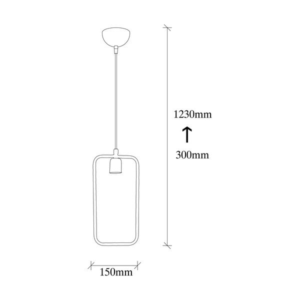 Černé závěsné svítidlo Geonni – Opviq lights-image-4