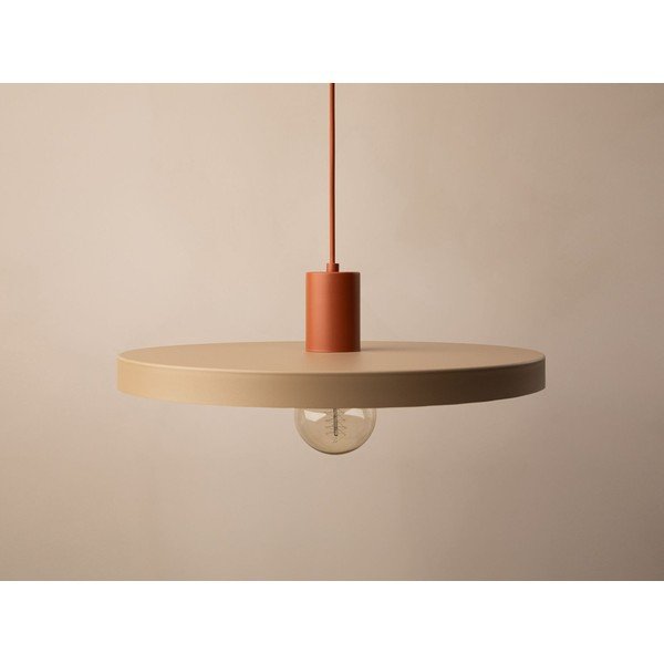 Béžové kovové závěsné svítidlo ø 40 cm Ori – Micadoni -image-2