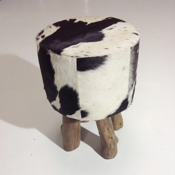 Černobílá Taburetka Cotex Moo