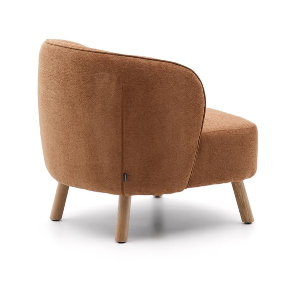 Žinylkové křeslo v terakotové barvě Ulit – Kave Home-image-4