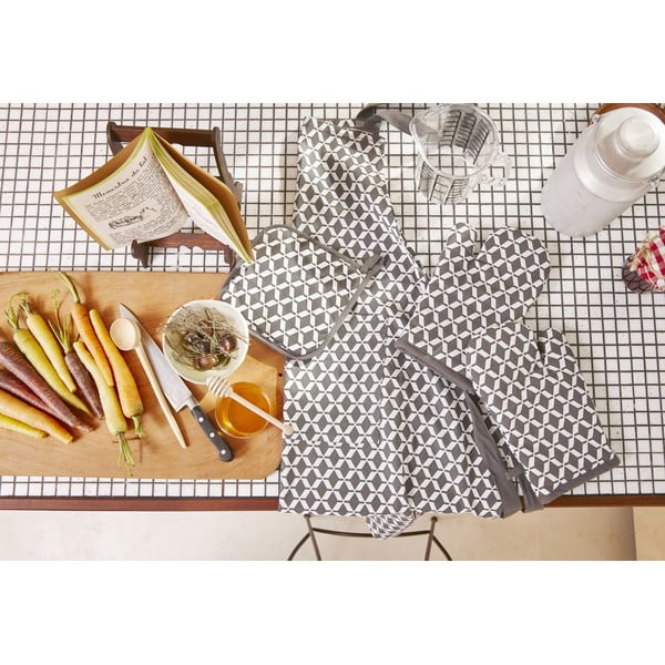 Šedá bavlněná zástěra Tiseco Home Studio Square-image-1