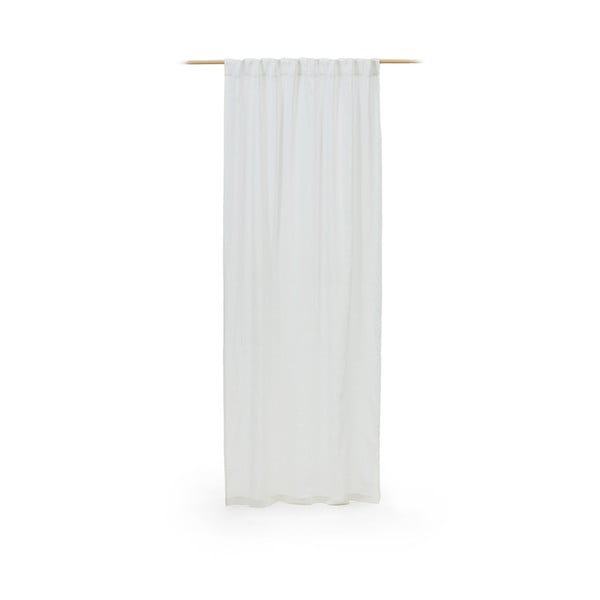 Bílý lněný závěs 140x270 cm Malavella – Kave Home