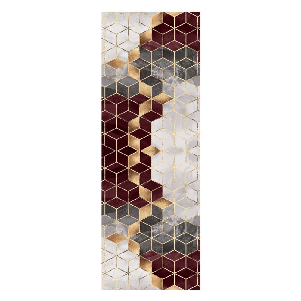 Vínový koberec běhoun 200x80 cm Optic - Rizzoli