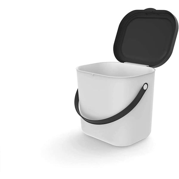 Bílá nádoba na kompostovatelný odpad 6 l Albula - Rotho-image-2