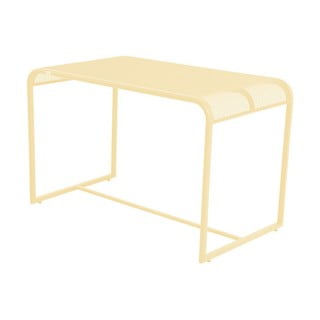 Žlutý kovový balkónový stolek ADDU MWH, 63 x 110 cm