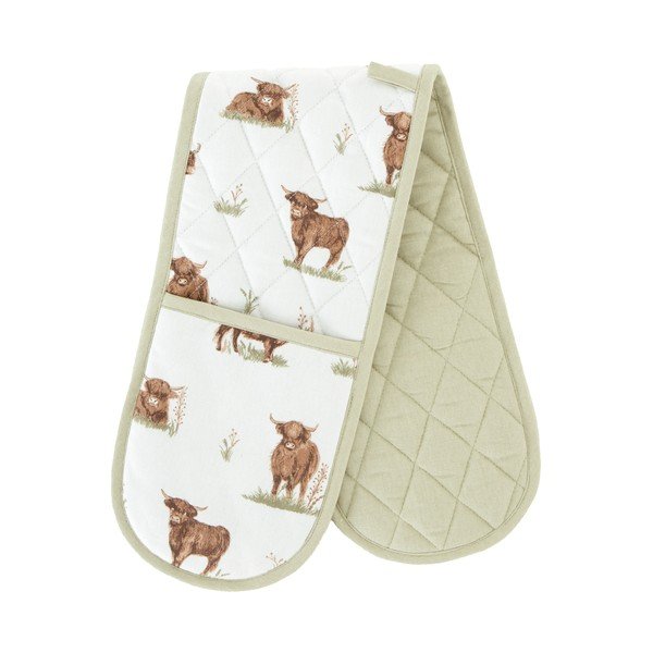 Bavlněná dvojitá kuchyňská chňapka Angus Highland Cow – Catherine Lansfield