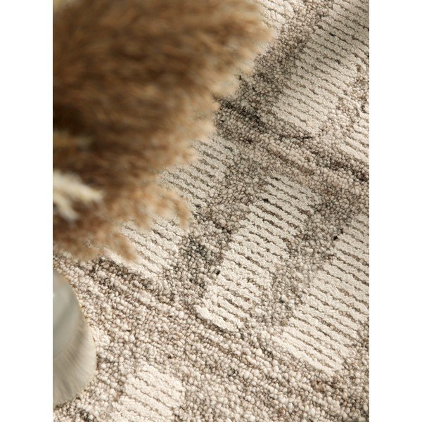 Krémový ručně tkaný vlněný koberec 80x150 cm Boho 1.0 Linara – Vikosa-image-3