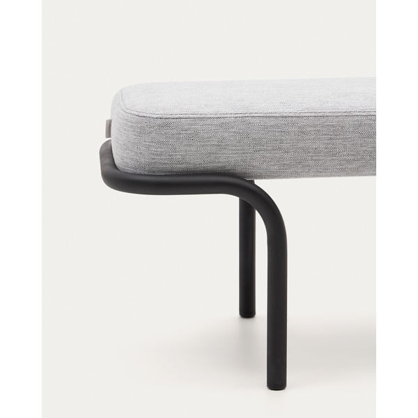 Světle šedá lavice Compo – Kave Home-image-1