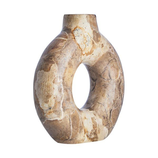 Hnědá mramorová váza (výška 20 cm) Santino – Premier Housewares