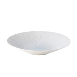 Světle modrý keramický talíř na těstoviny ø 24.5 cm ICE WHITE - MIJ