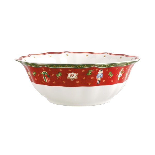 Bílo-červená porcelánová vánoční mísa Toy's Delight Villeroy&Boch, ø 32 cm-image-2