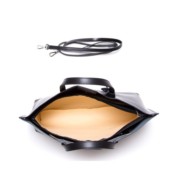 Černá kožená kabelka Luisa Vannini 3034-image-2