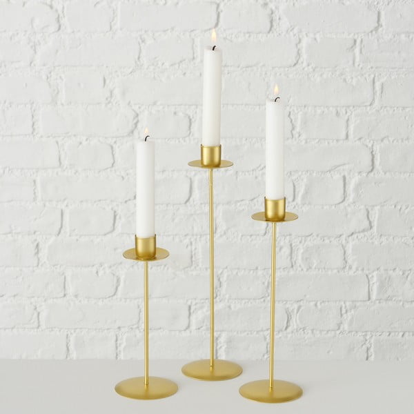 Sada 3 svícnů ve zlaté barvě Boltze Kimo-image-2