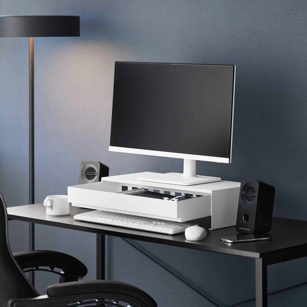 Bílý kovový stojan na monitor Tower – YAMAZAKI-image-2