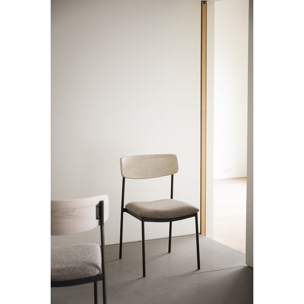 Jídelní židle v béžovo-přírodní barvě v sadě 2 ks Maymont – Rowico-image-1