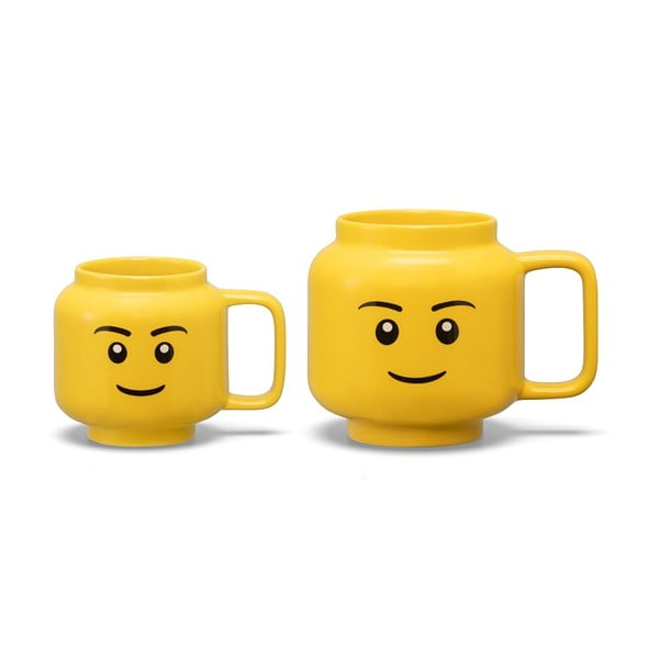 Žlutý keramický dětský hrnek 255 ml Head – LEGO®-image-3