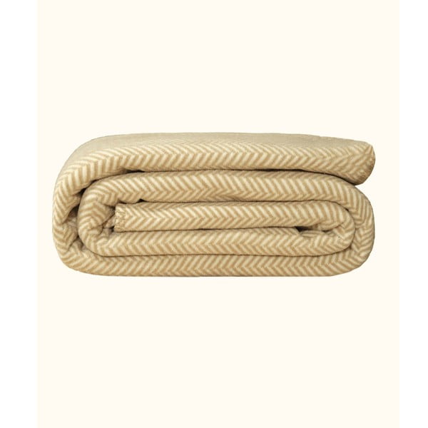 Béžovo-krémový přehoz na dvoulůžko 200x220 cm Twin – Oyo Concept-image-4