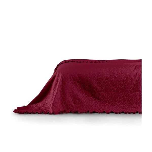Červený přehoz přes postel AmeliaHome Tilia, 260 x 240 cm
